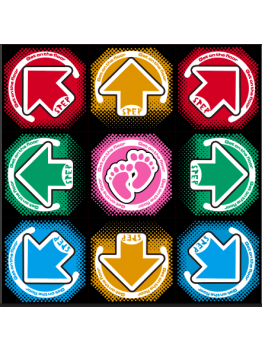 Technomotion Arcade-USB Single Pad (9 key arrows) Standard Version Pad