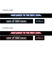 PIU Arcade Pad Decals set