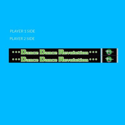 DDR Classic Arcade Pad Decals set