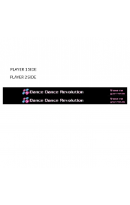 DDR X Arcade Pad Decals set