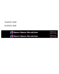 DDR X Arcade Pad Decals set