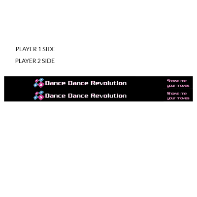 DDR X Arcade Pad Decals set