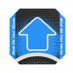 Dance Dance Revolution DDR Arcade Pad Arrow Panel (BLUE)CLASSIC
